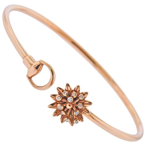 gucci gold flower bracelet|is Gucci jewelry real gold.